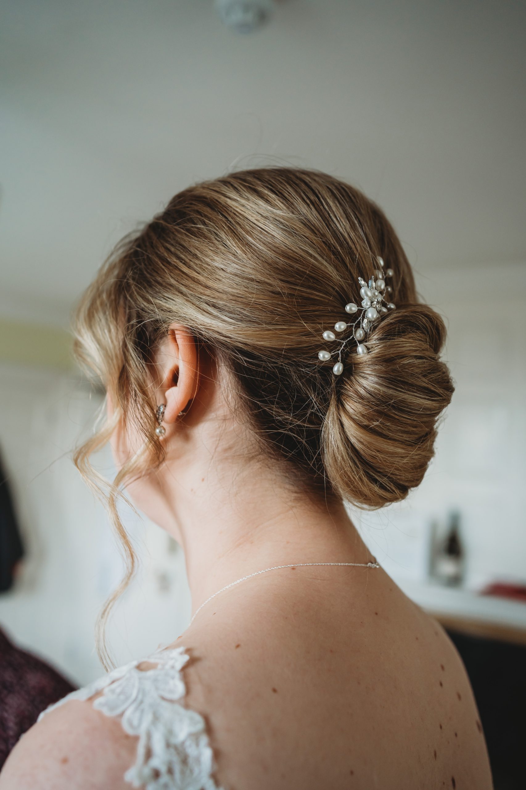 Photo by Image Paradise low bun twisted up-do wedding hairstyle by Amelia Carmela, Bristol 